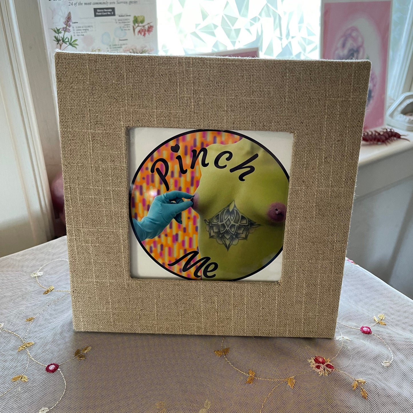 pinch me framed print