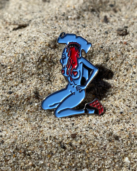 Shark Bait enamel pin