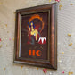 Leo framed print