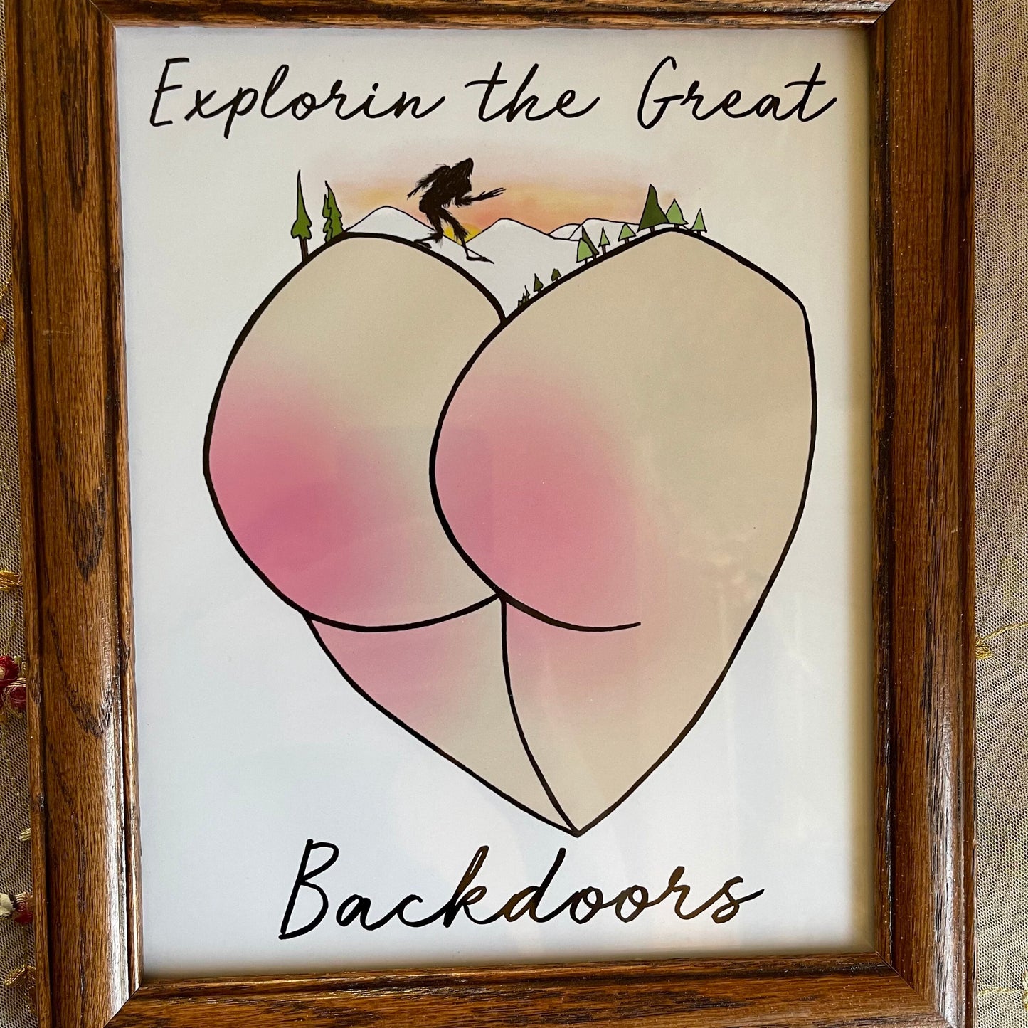 Explorin’ the Great Backdoors Framed Print