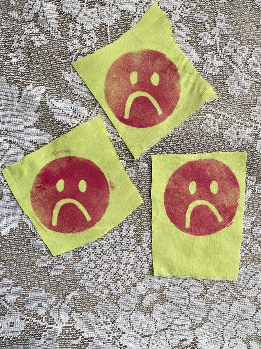 Stamped Frownie Patch