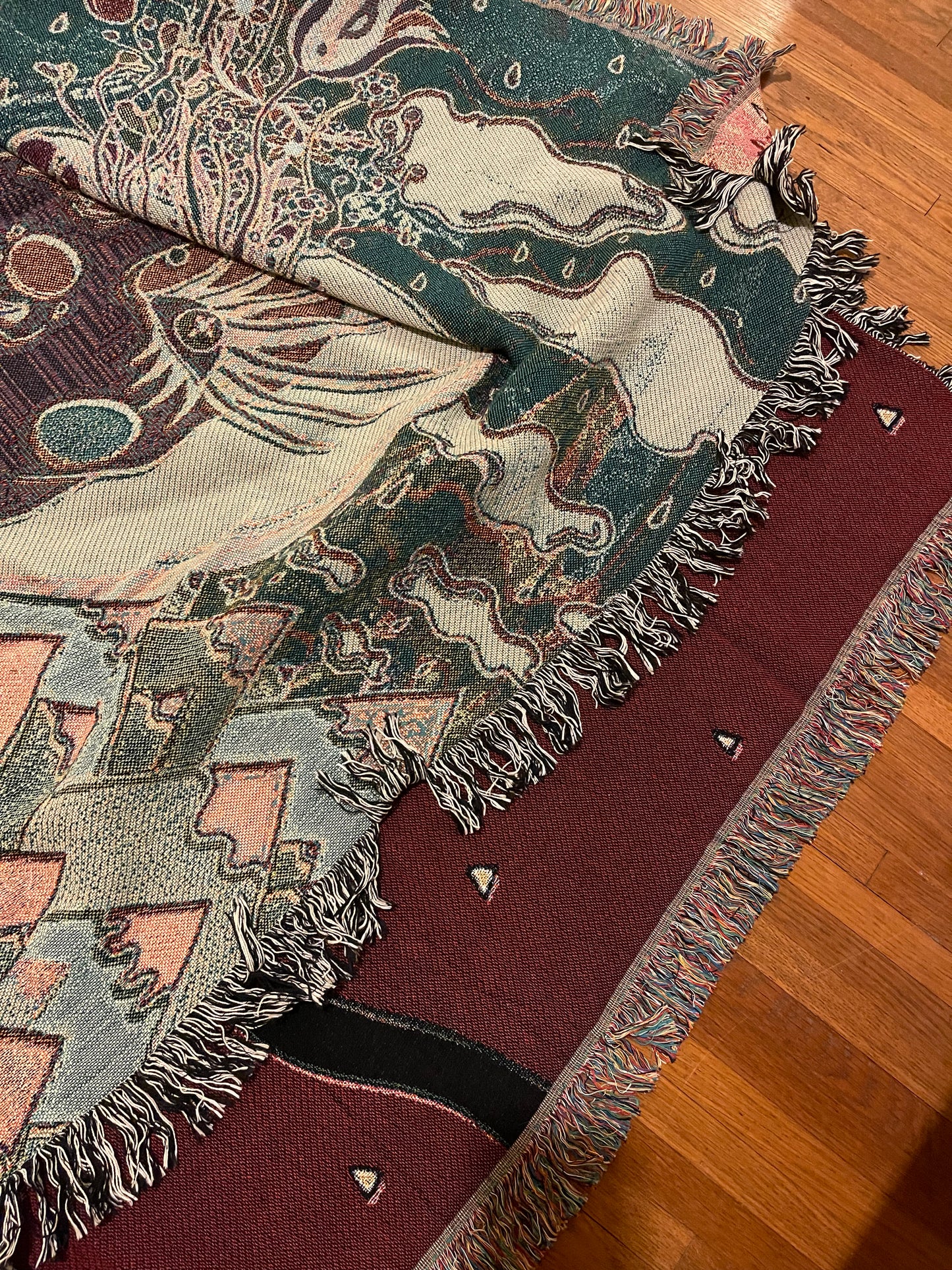 Two of Wands Woven Blanket