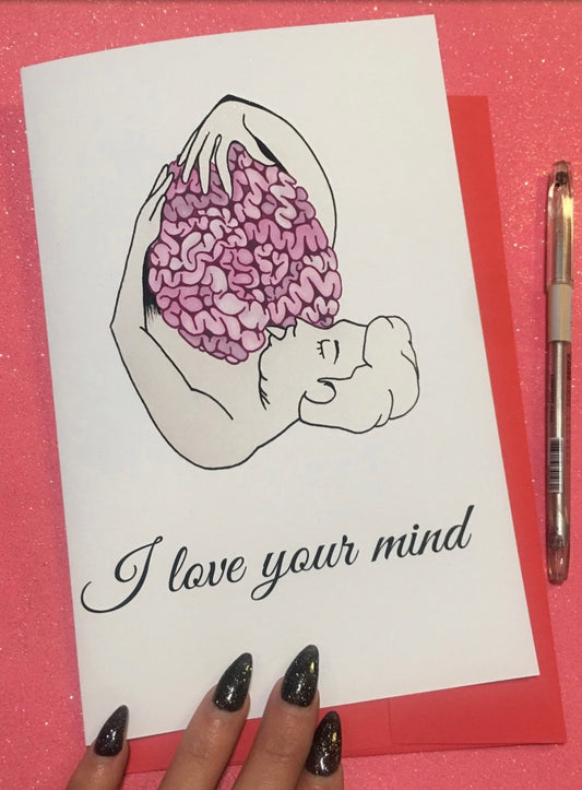 love your mind greeting card