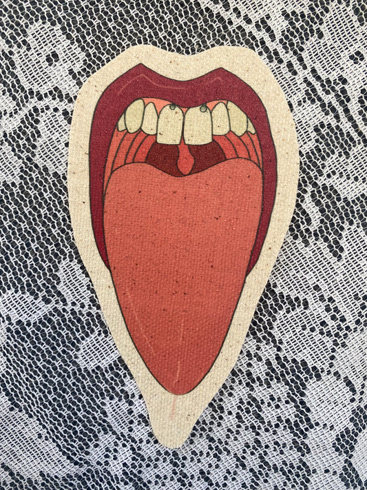 Loud Mouth canvas patch