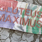 Gluteus Maximus Embroidered Patch
