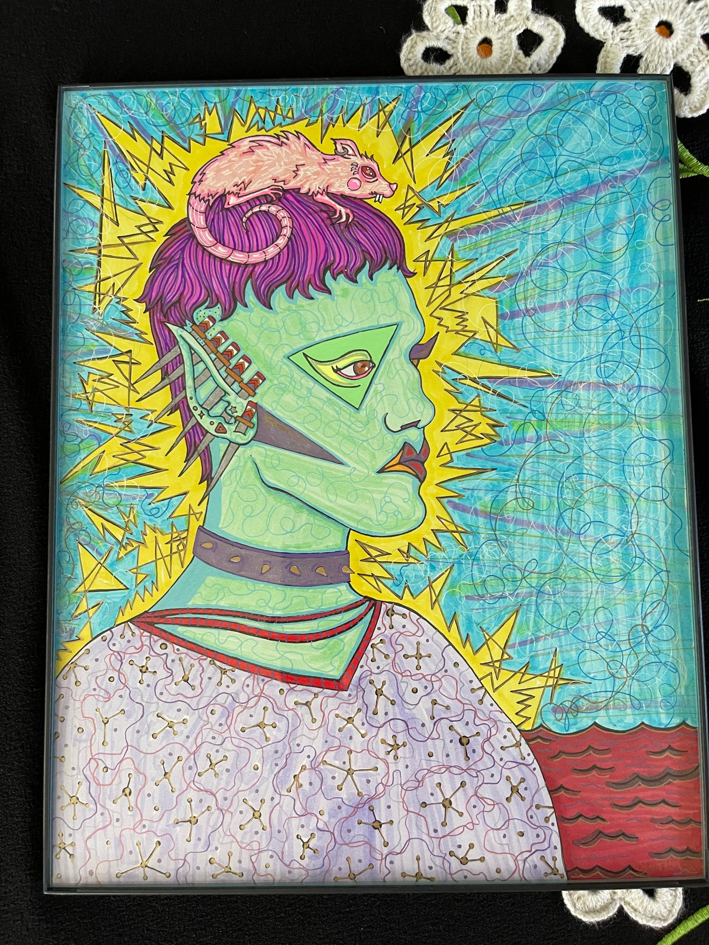 Six of Swords ~ Original Drawing