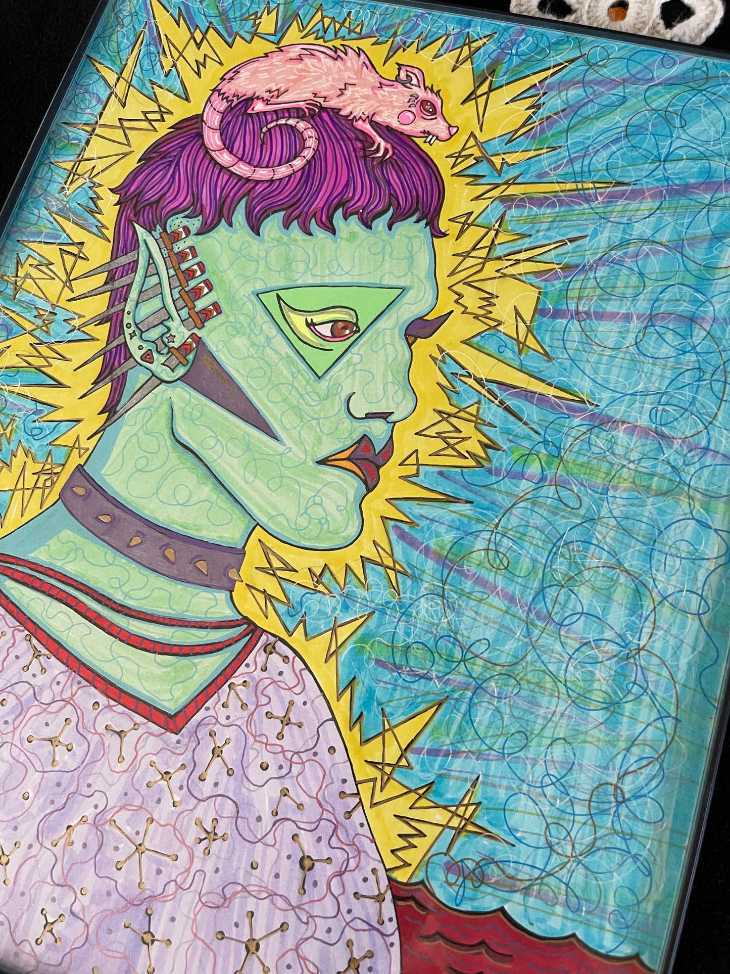 Six of Swords ~ Original Drawing
