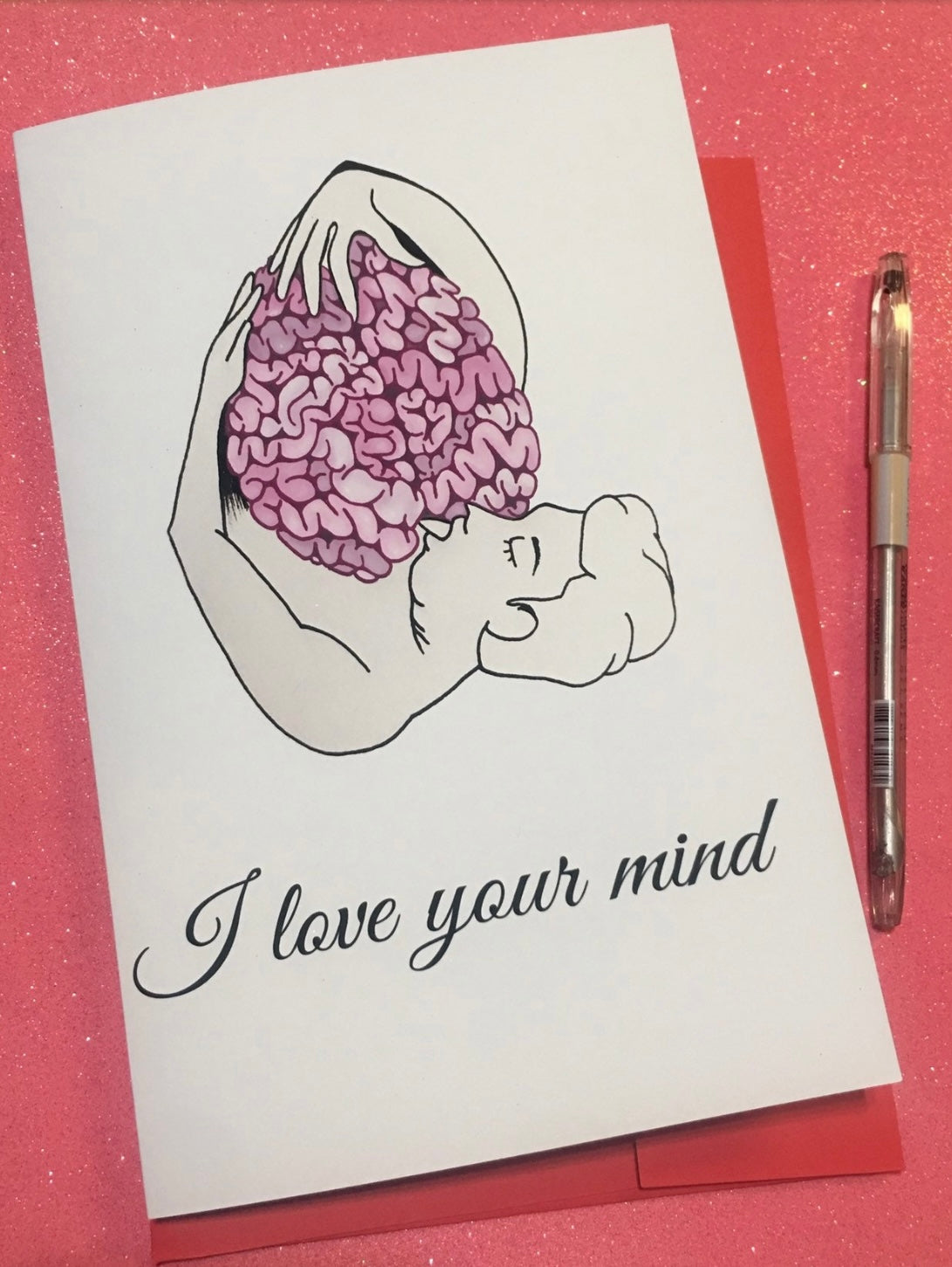 love your mind greeting card