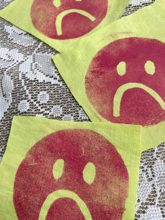 Stamped Frownie Patch