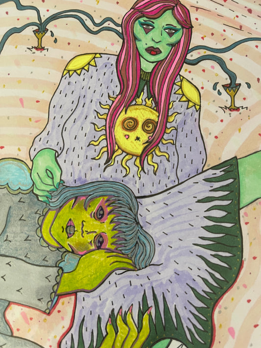 Six of Cups ~ Original Drawing