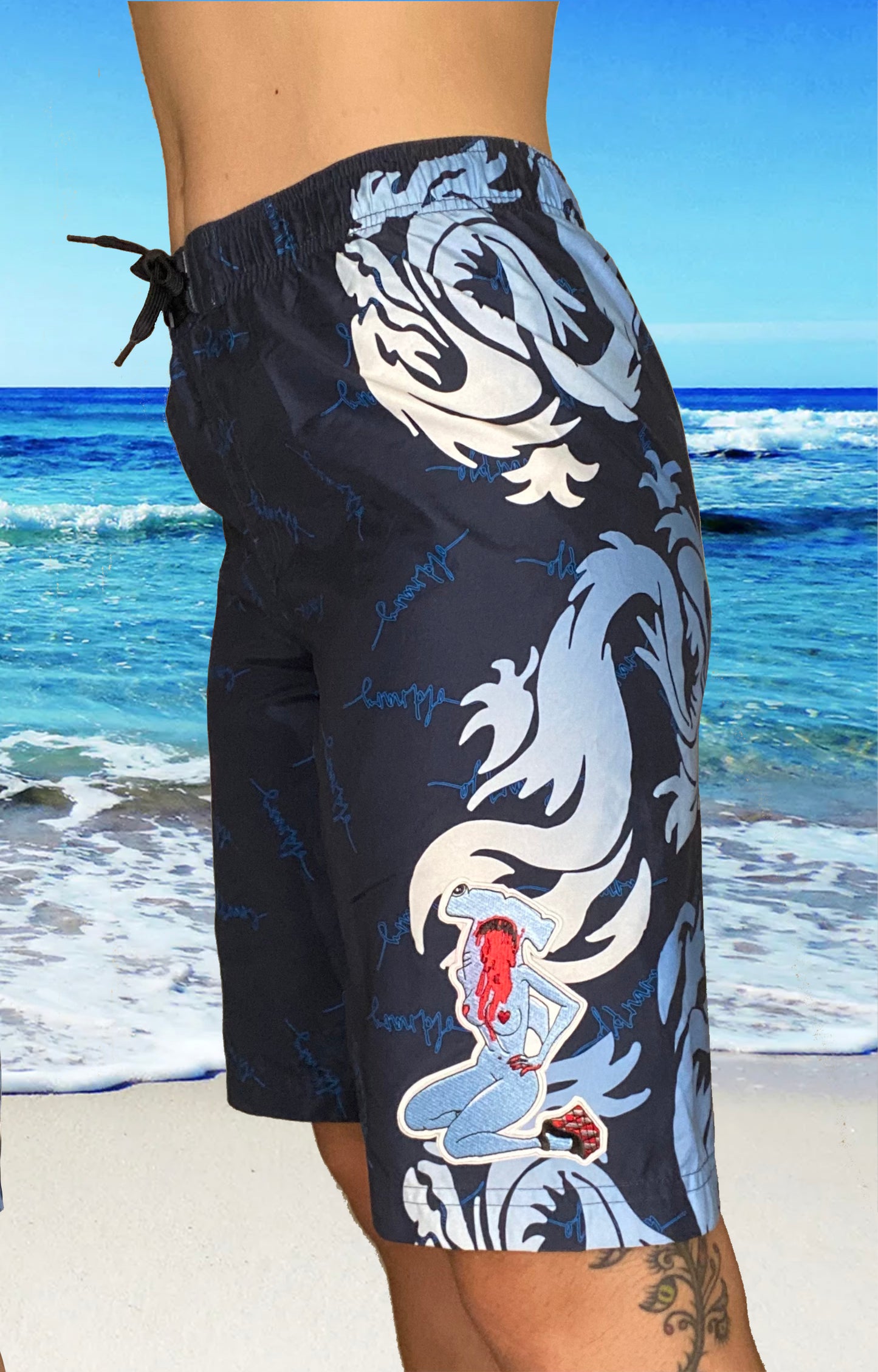 Shark bait swim shorts